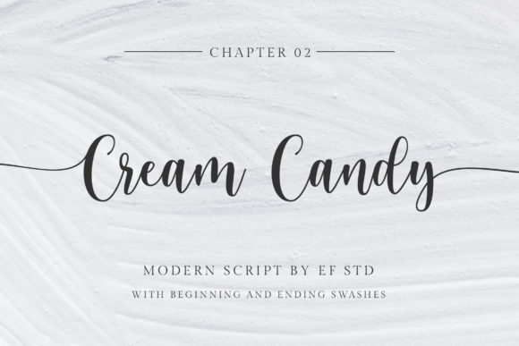 Cream Candy: A Modern Script Font for Elegant Designs