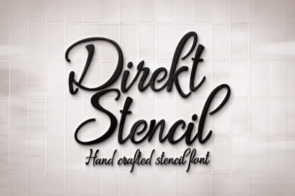 Direkt Stencil: An Elegant Script for Handwritten Charm