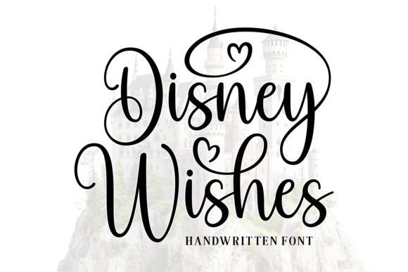 Disney Wishes: A Modern Calligraphy Font for Magical Designs