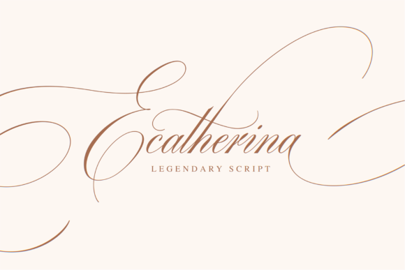 Ecatherina: The Graceful Script for Elegant Projects