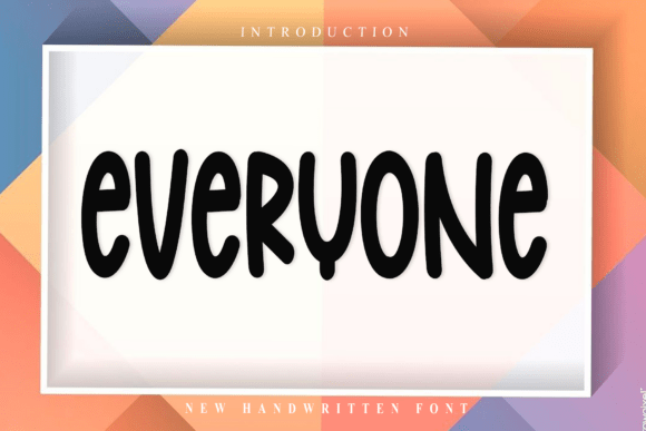Everyone: A Modern Script Font for Elegant Branding