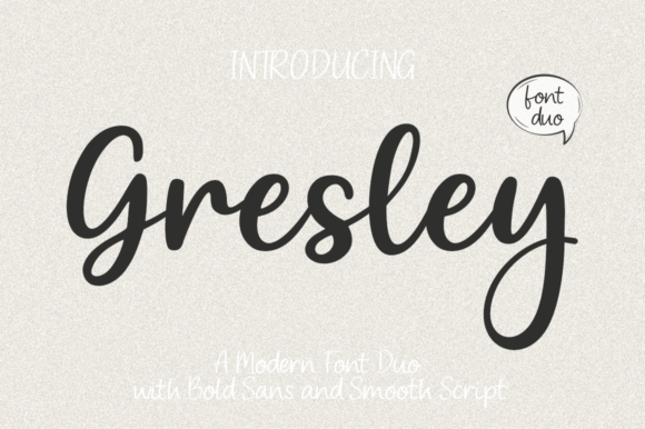 Gresley: The Modern Typeface Duo for Bold Branding