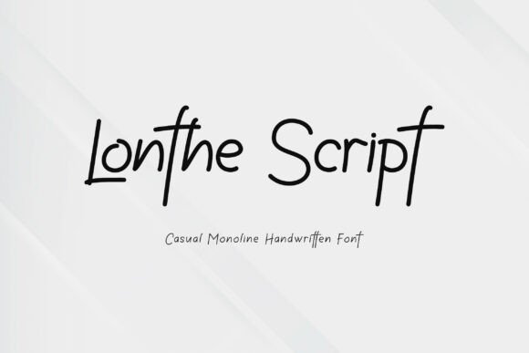 Lonthe: A Modern Handwritten Font for Authentic Branding
