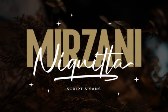 Niquitta Mirzani: A Font Duo for Handwritten Elegance