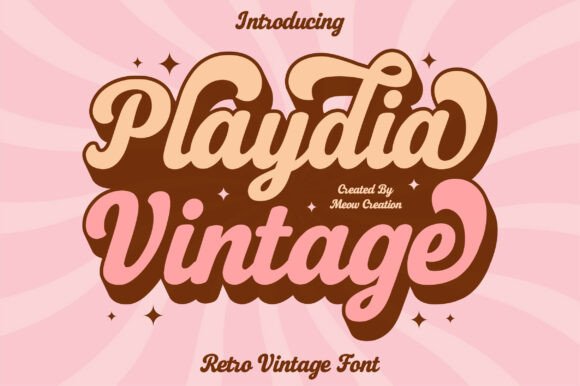 Playdia Vintage: A Groovy Throwback for Modern Designers