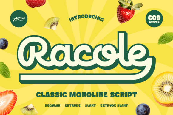 Racole: A Typeface That Tastes Like Summer