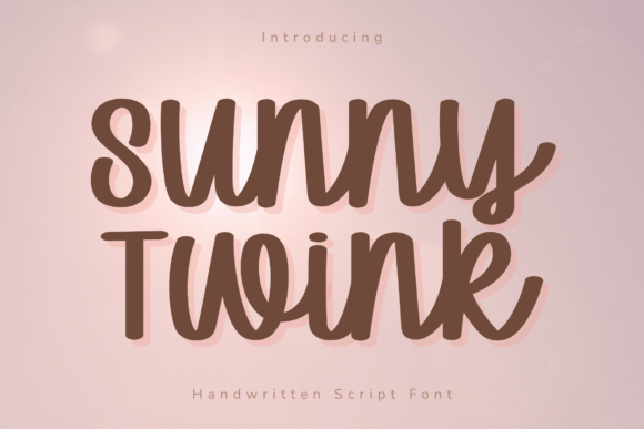 Sunny Twink: A Handwritten Font for Your Creative Projects
