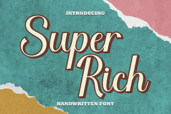 Super Rich: A Script Font That Brings Delicate Style to Your Brand