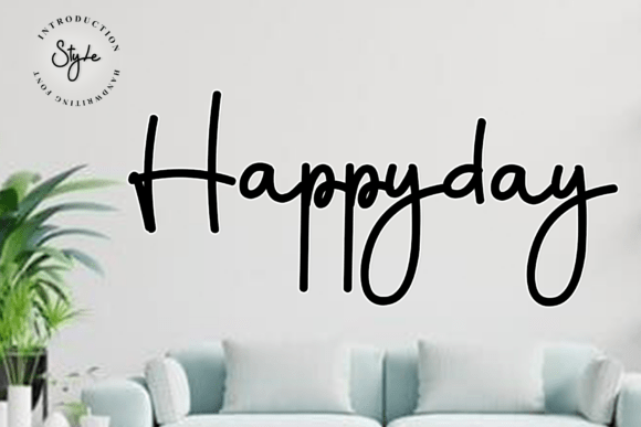 The Elegance of Happyday: A Modern Handwritten Script Font
